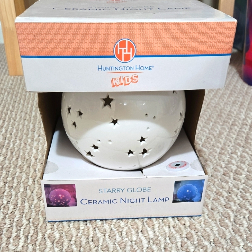 New In Box Kid's Ceramic Night Lamp